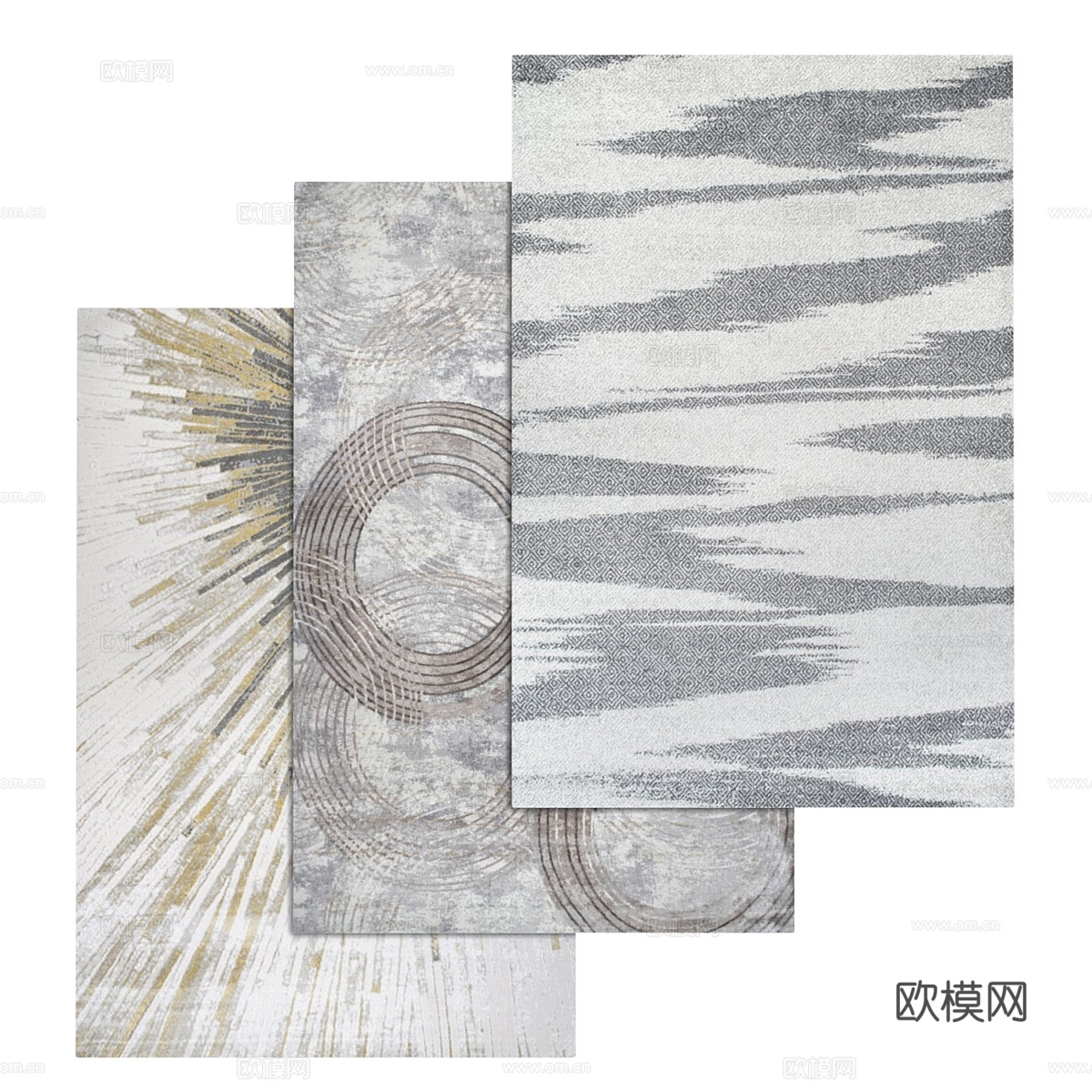 地毯套装17303d模型下载