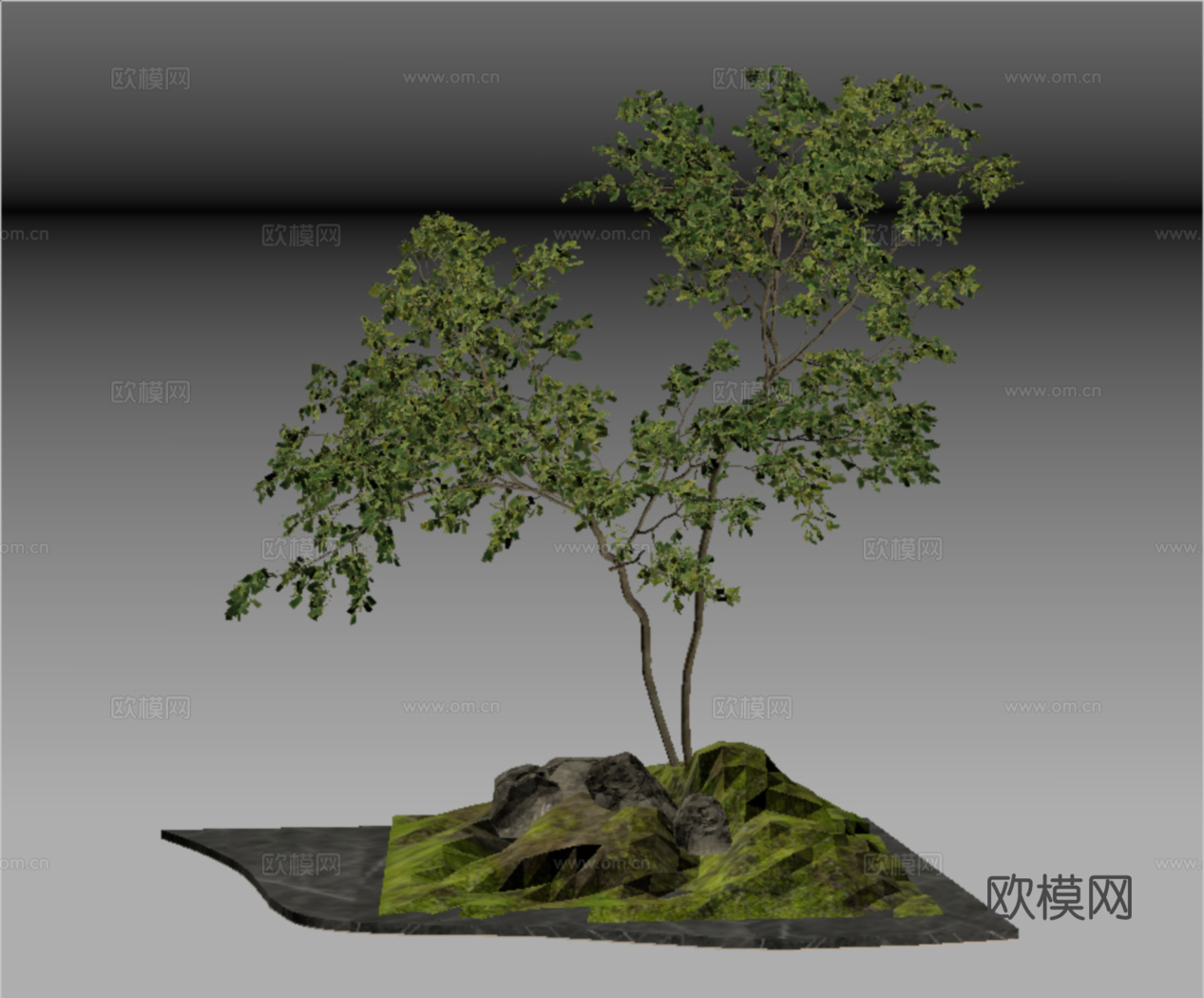 现代庭院景观小品 植物景观 景观造景su模型