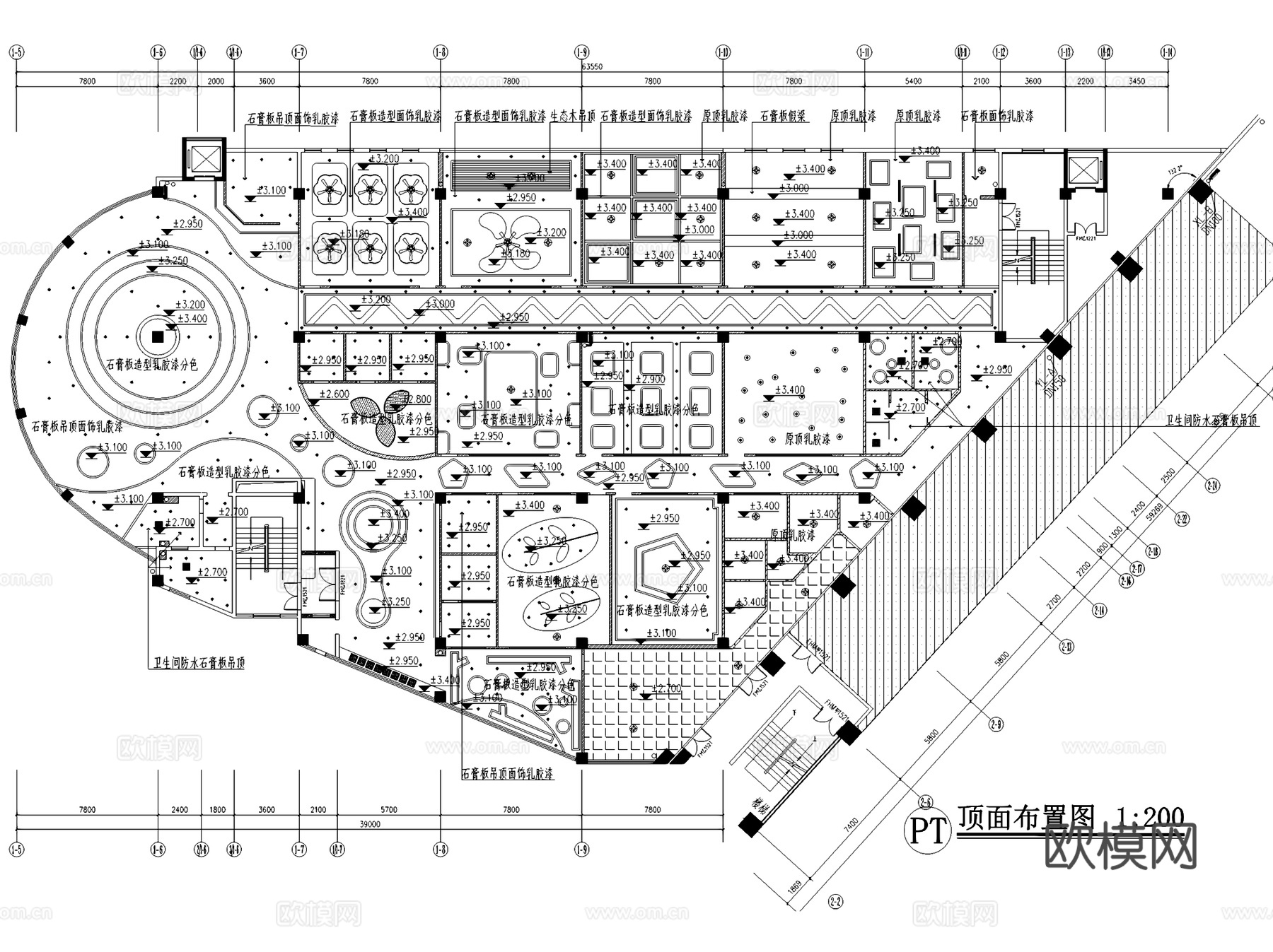 平昌县红太阳幼儿园室内工装CAD施工图cad施工图
