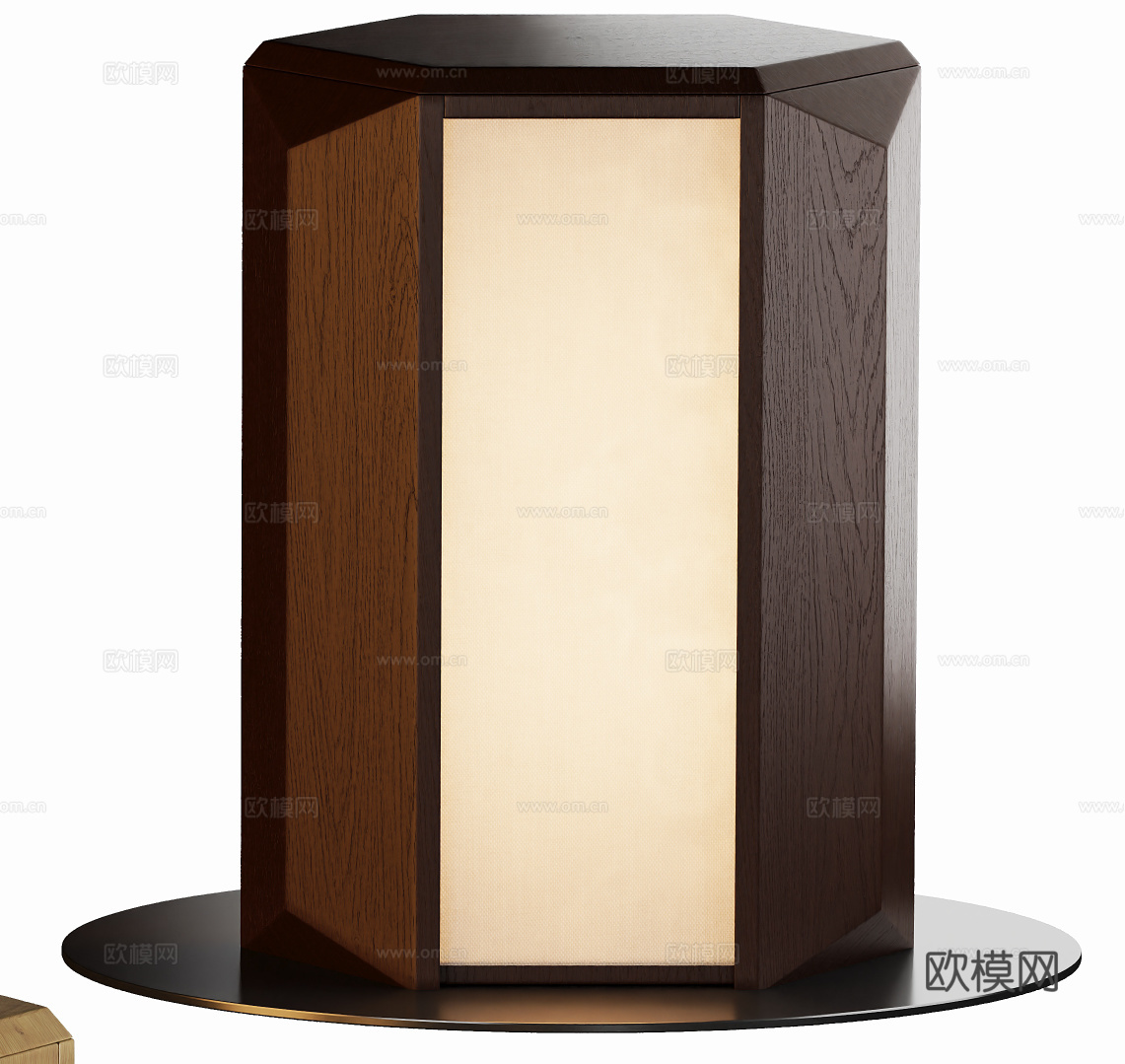 现代中古艺术台灯su模型