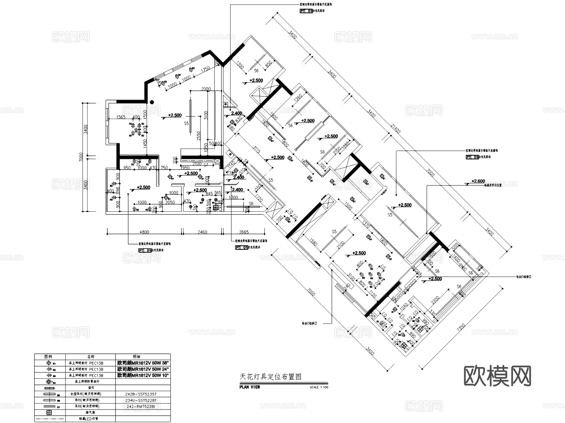 武汉融海投资有限公司办公室室内工装CAD施工图整套cad施工图