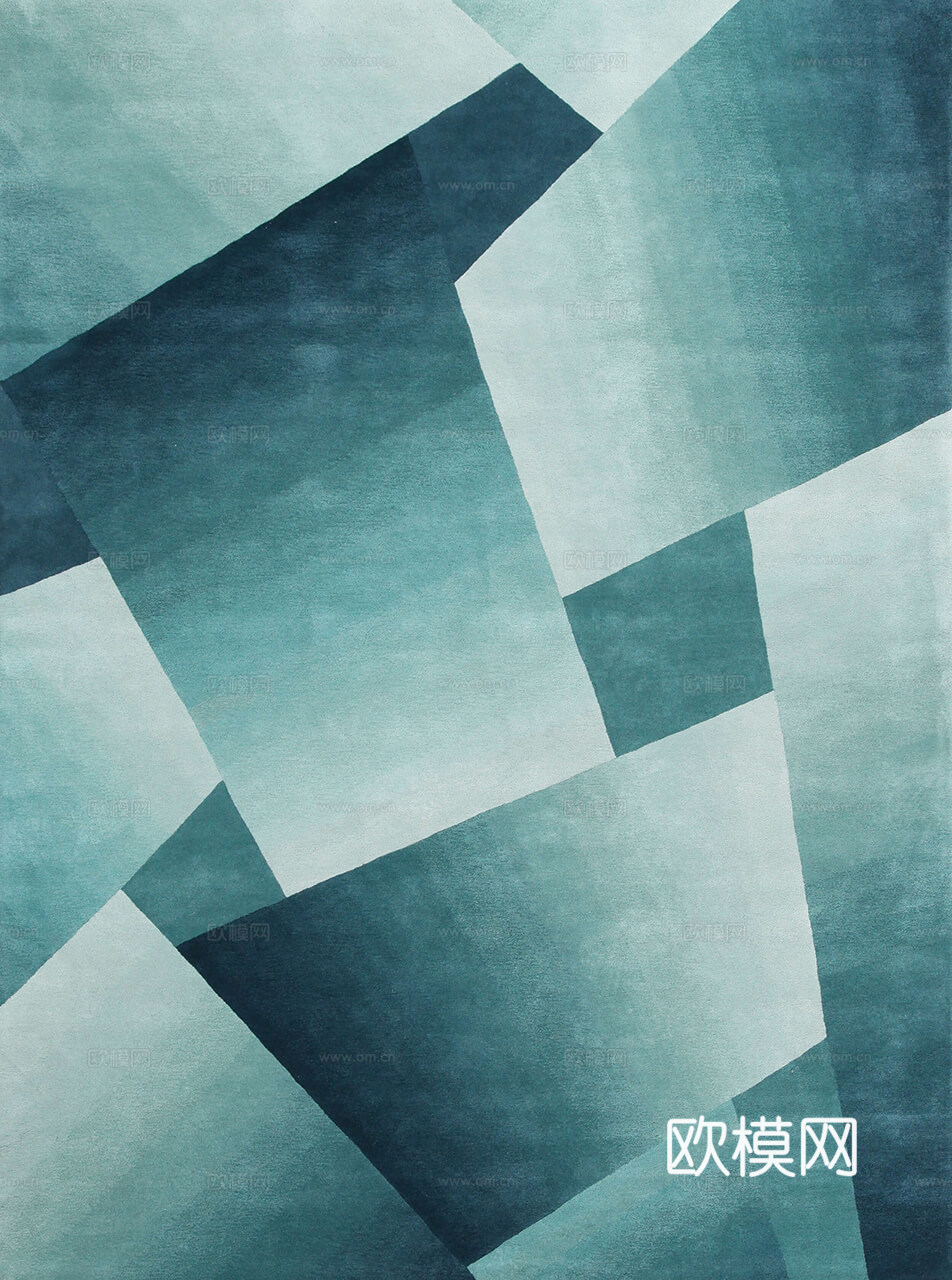 现代几何地毯  简约地毯 地毯 块毯 毛毯