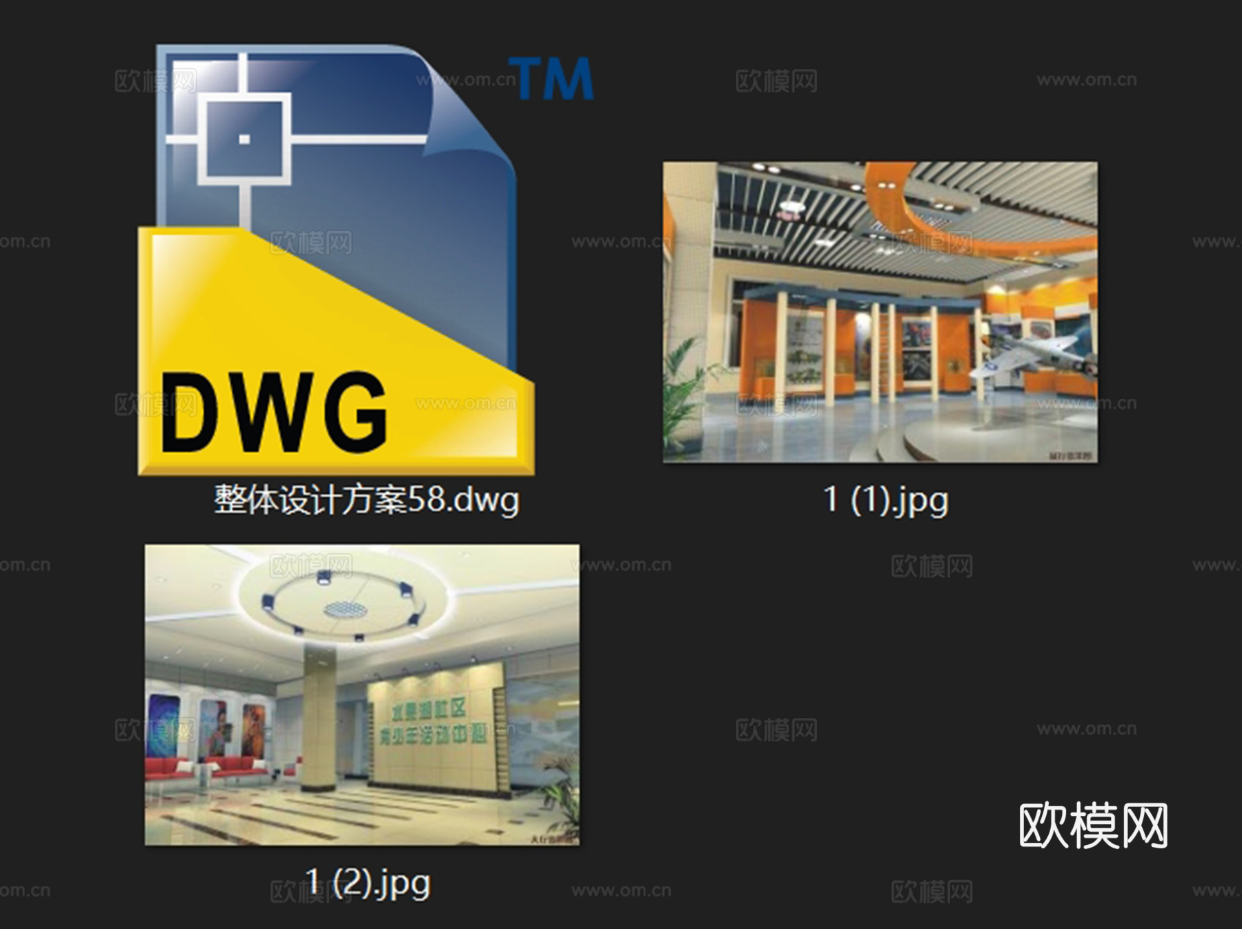 水果湖社区青少年活动中心室内工装CAD施工图cad施工图