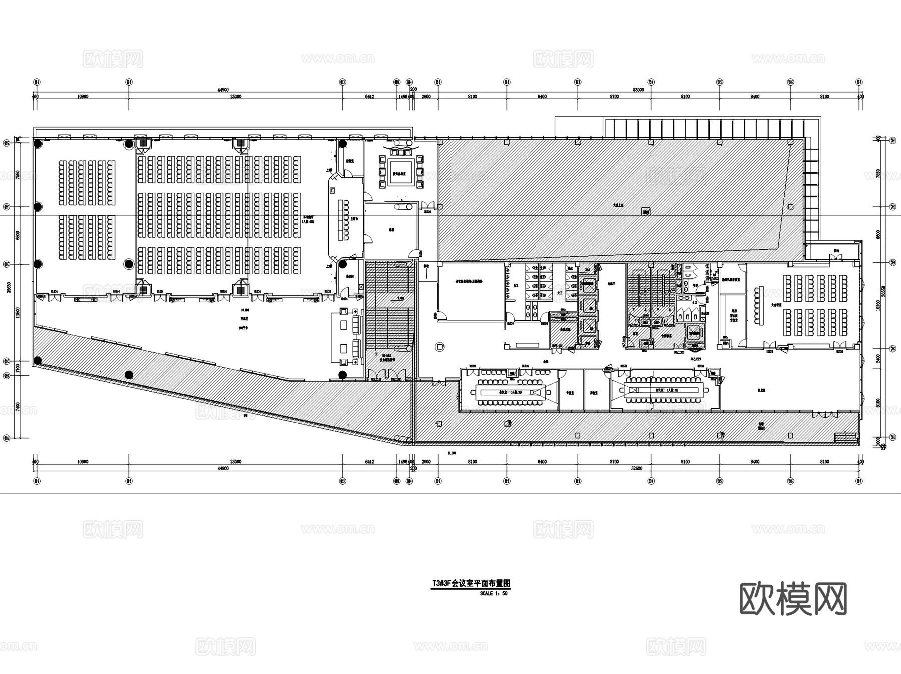 招商芯云谷信息技术产业园办公楼室内工装CAD施工图整套cad施工图