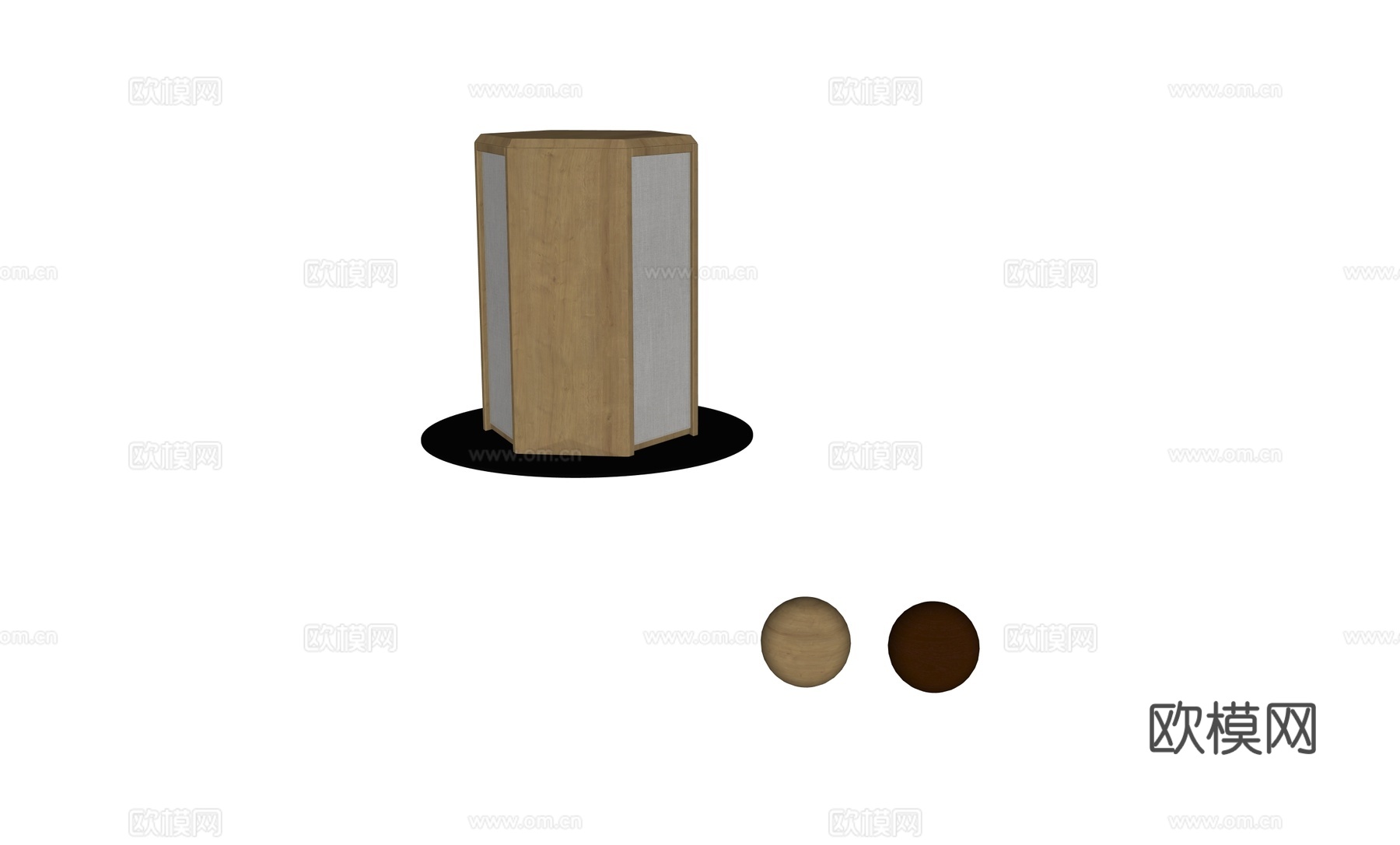 现代中古艺术台灯su模型