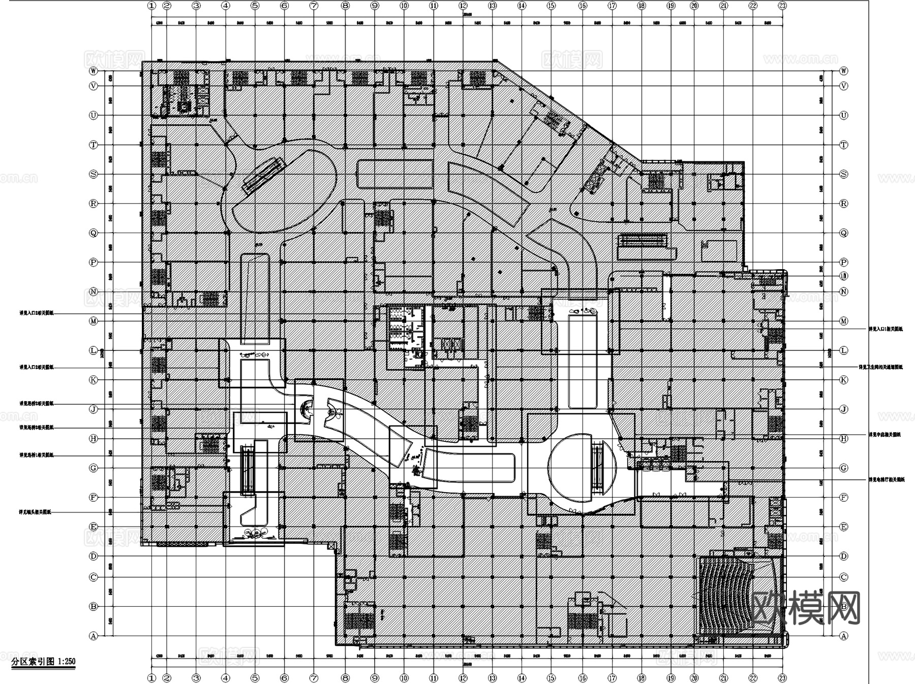 颛桥万达儿童主题商业街室内工装CAD施工图cad施工图