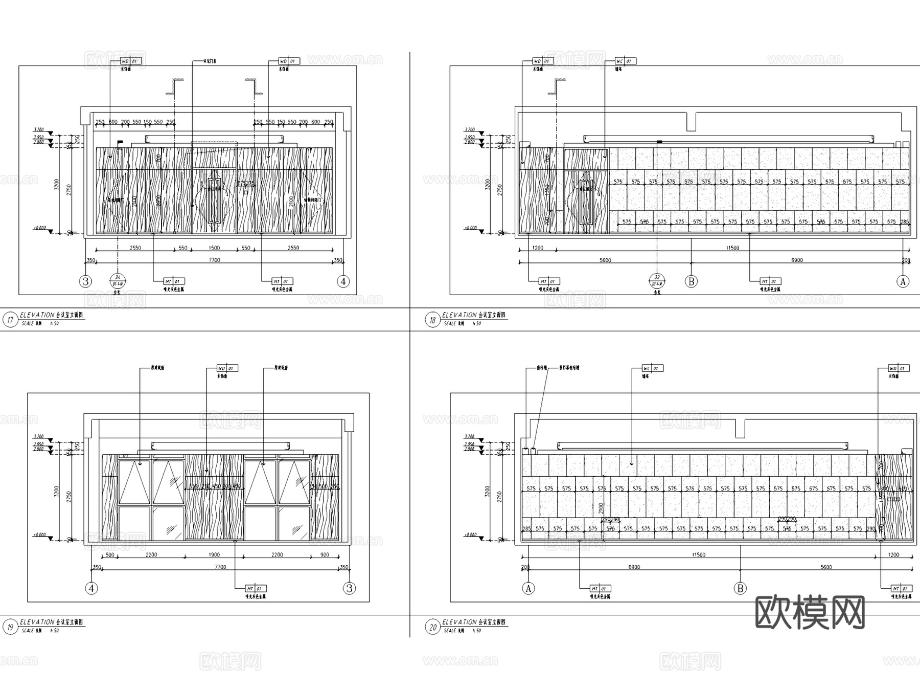 中民筑友长沙产业园1#实验工厂办公室室内工装CAD施工图cad施工图
