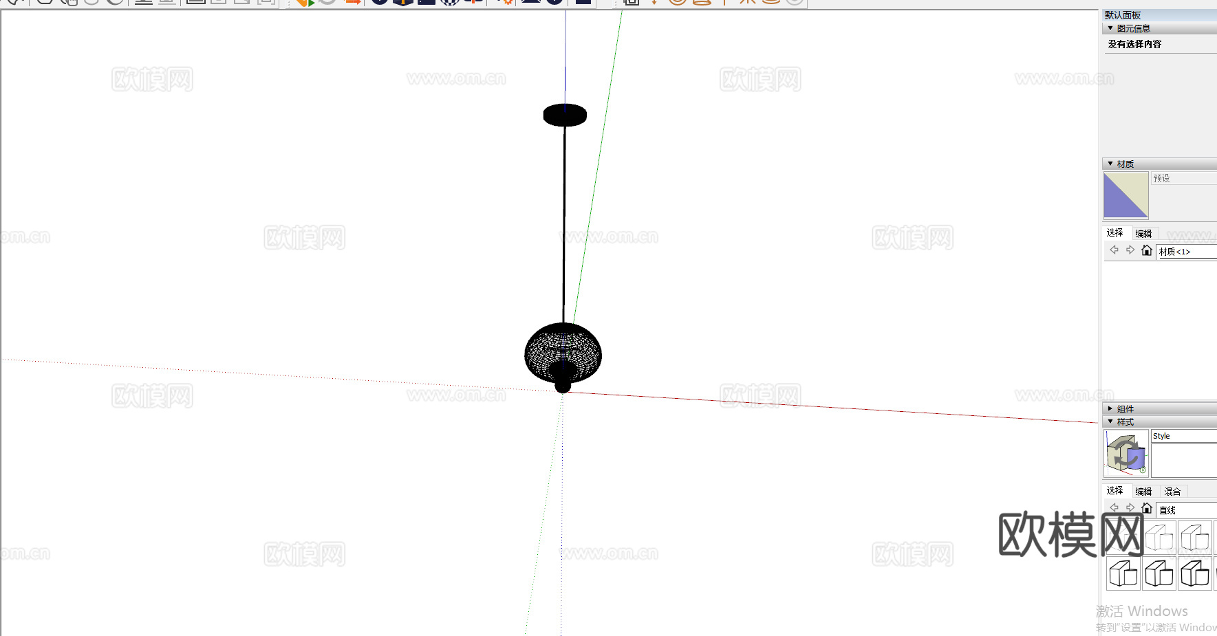 中古风吊灯 轻法式吊灯 奶油风吊灯 餐厅吊灯 卧室吊灯su模型