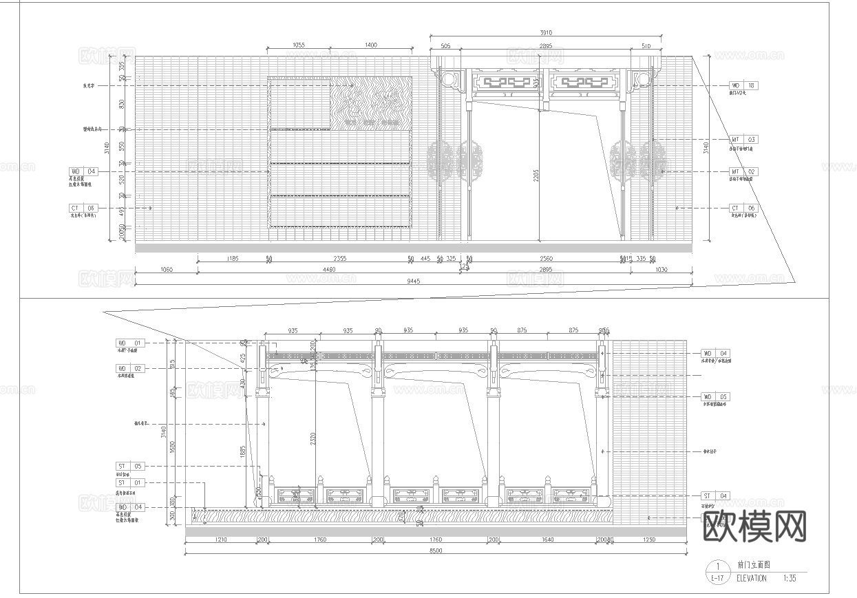 最新6套 中餐厅  火锅店 施工图合集cad施工图