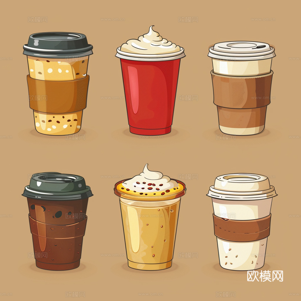 咖啡壁纸 花纹壁纸 卡通壁纸 壁纸