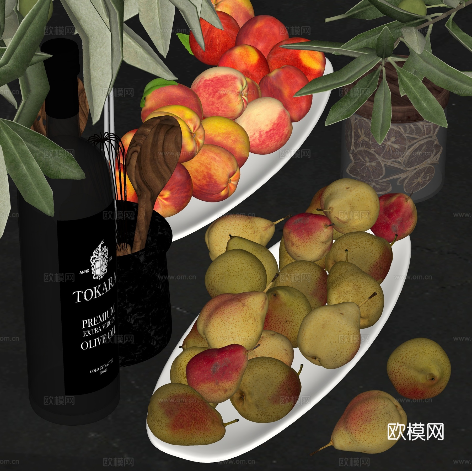 现代水果su模型