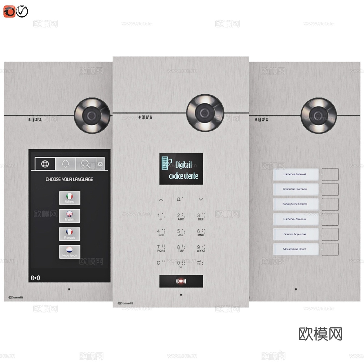 Comelit对讲机套装3d模型下载