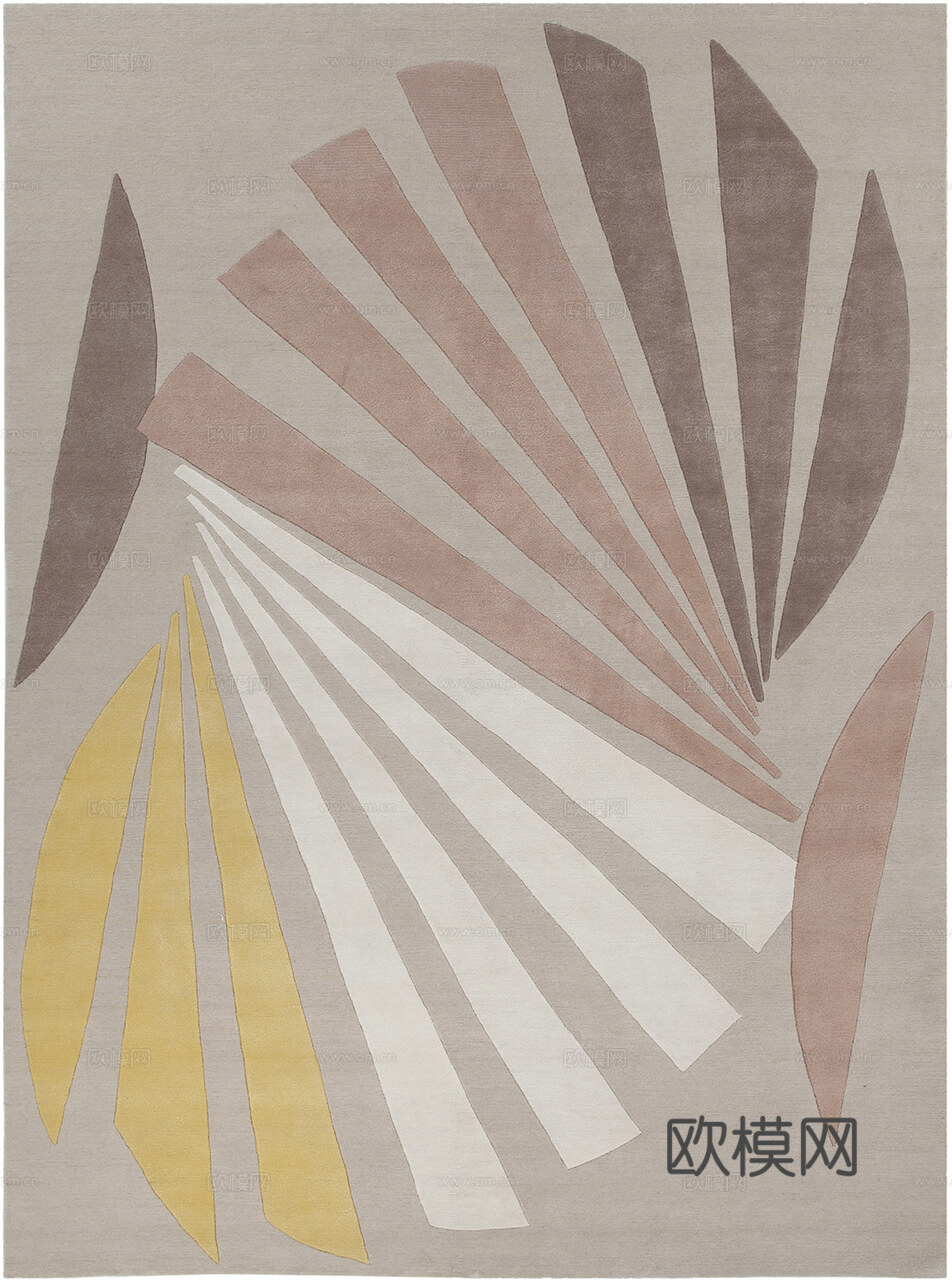 现代几何地毯  简约地毯 地毯 块毯 毛毯