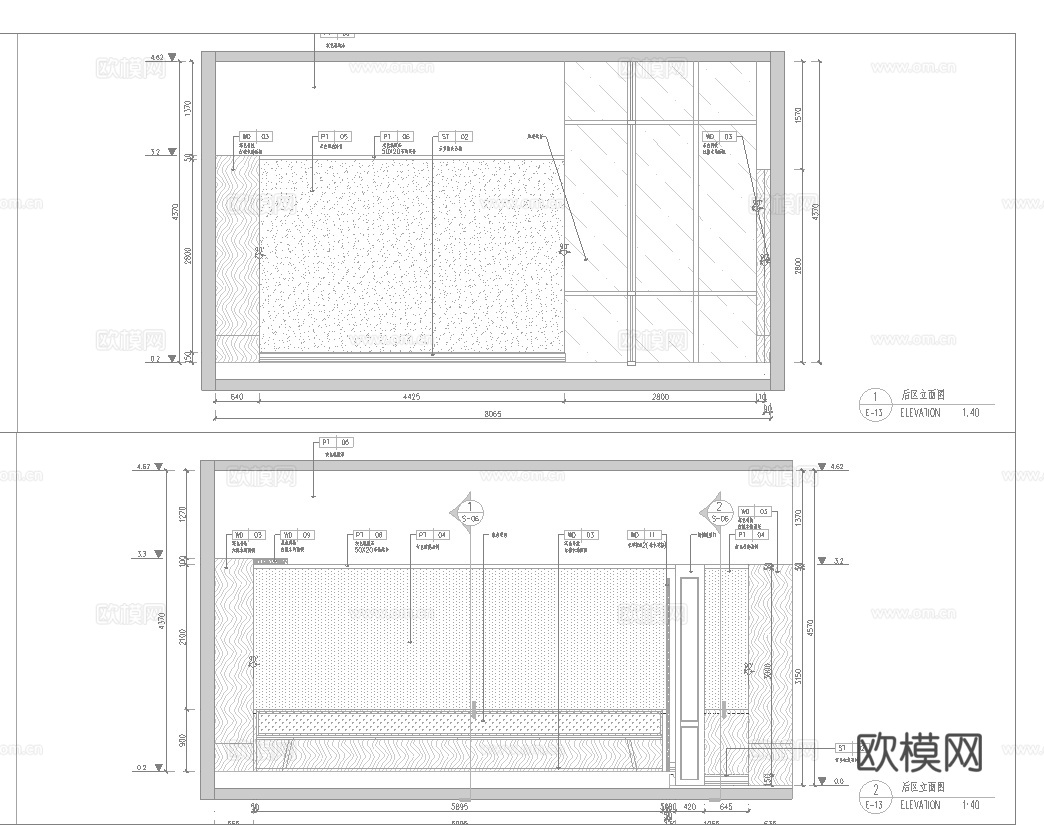 最新6套 中餐厅  火锅店 施工图合集cad施工图