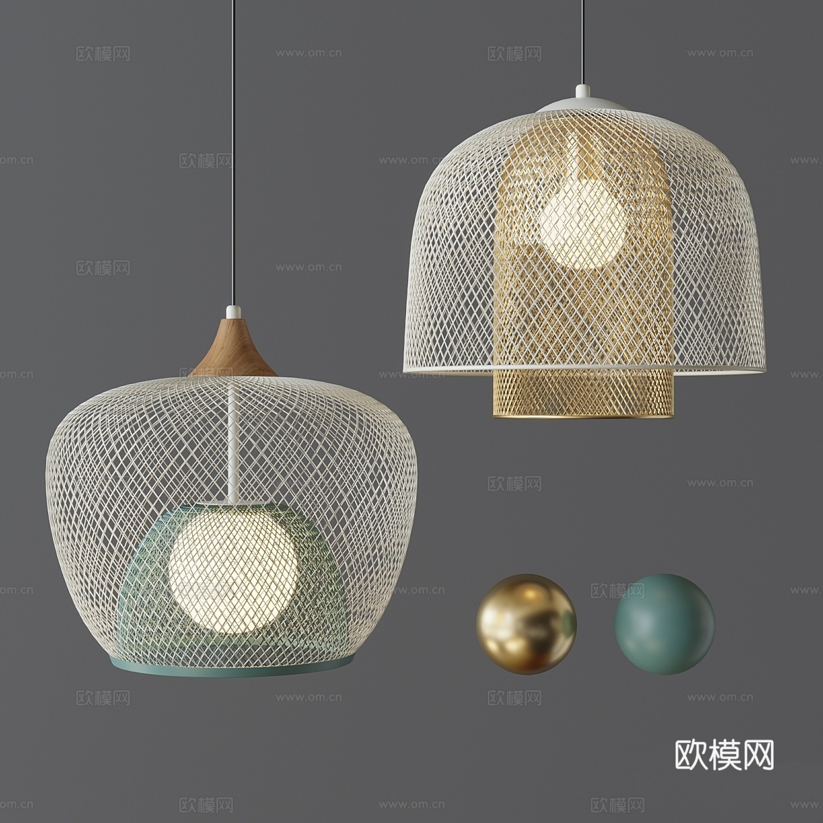 Morandi vanta灯具3d模型下载