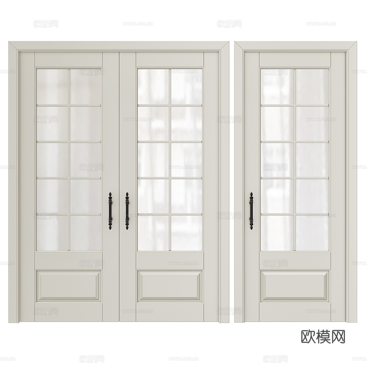 经典室内门 13d模型下载