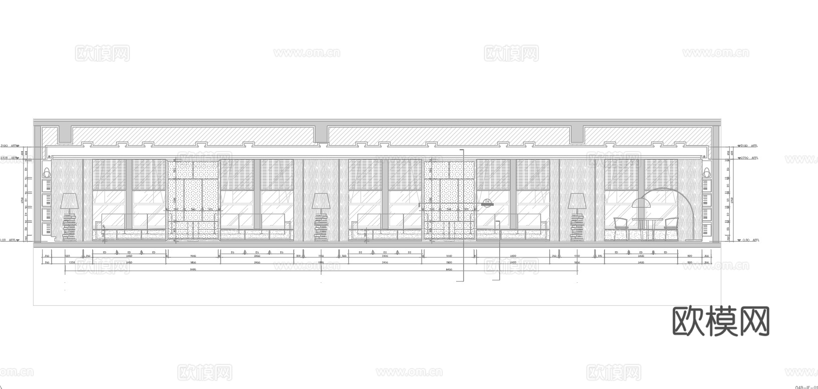 最新7套 棋牌室 施工图合集cad施工图
