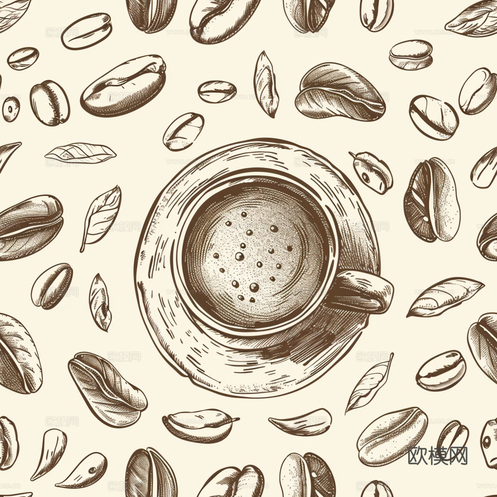 咖啡壁纸 花纹壁纸 卡通壁纸 壁纸下载