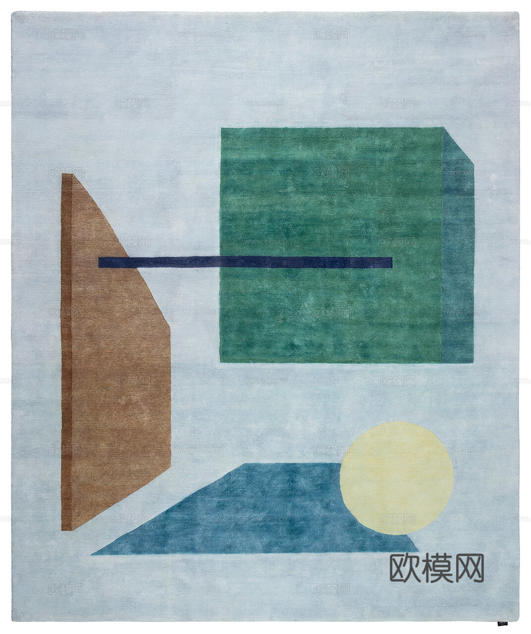 现代几何地毯  简约地毯 地毯 块毯 毛毯