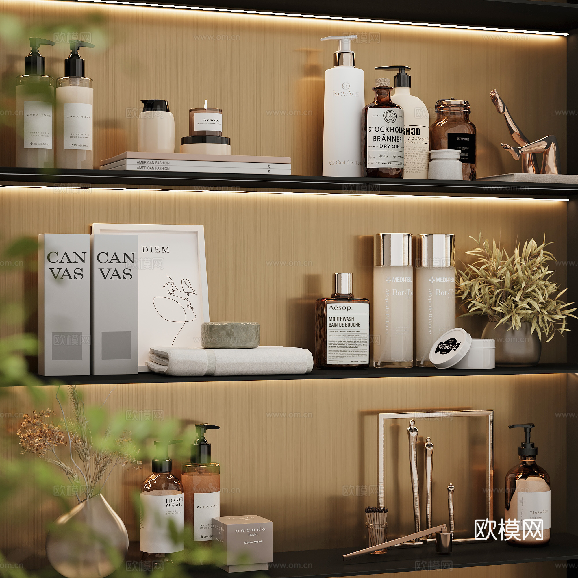 现代洗涤日用化妆品3d模型下载