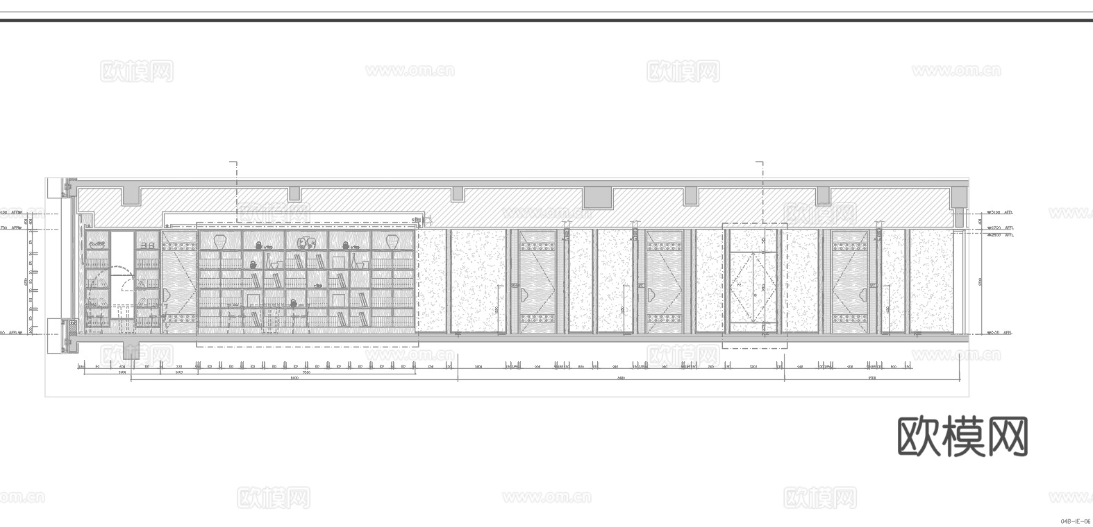 最新7套 棋牌室 施工图合集cad施工图