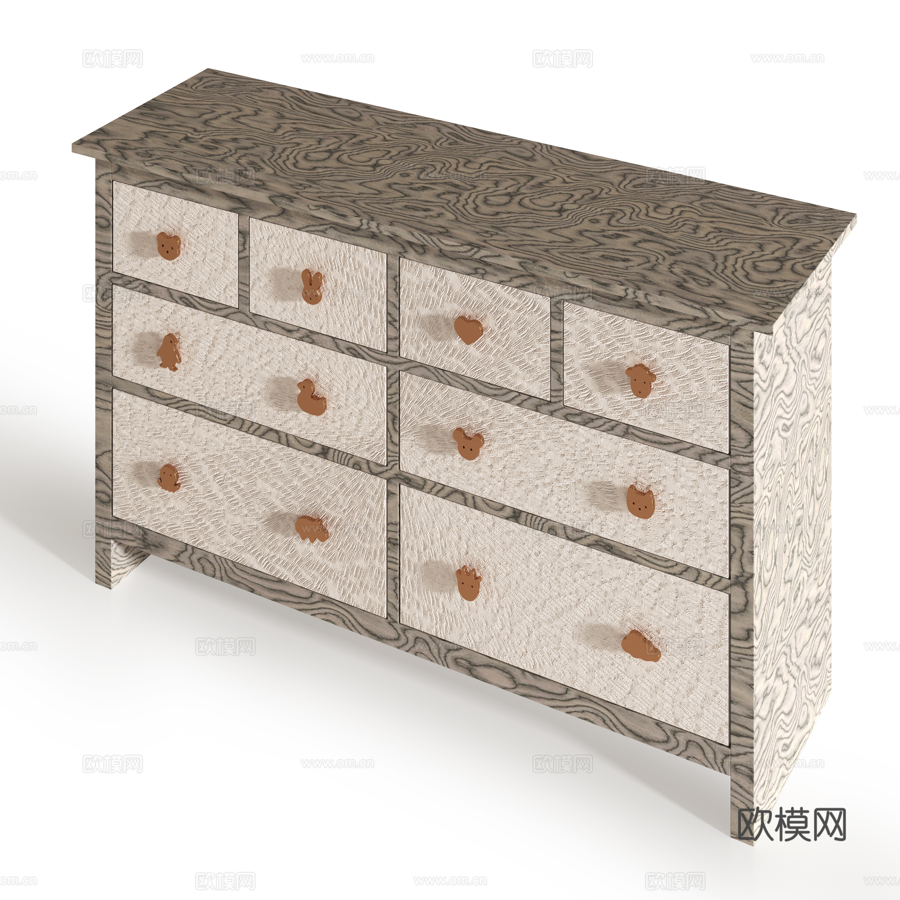 儿童边柜su模型