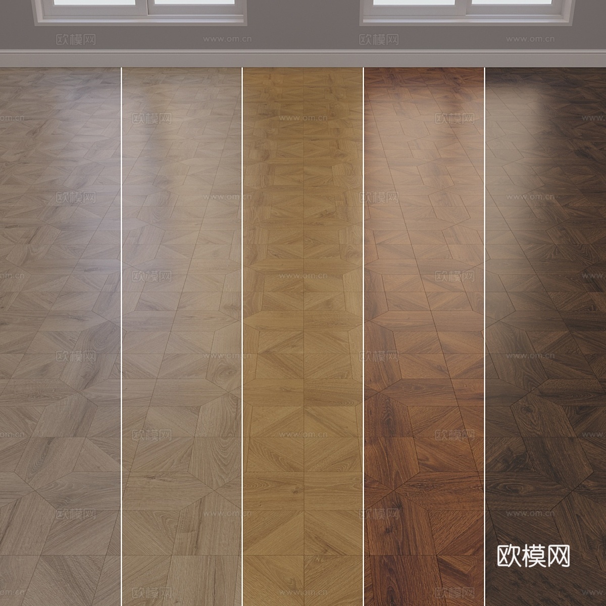 经典模块化拼花地板QUICKSTEP套装13d模型下载