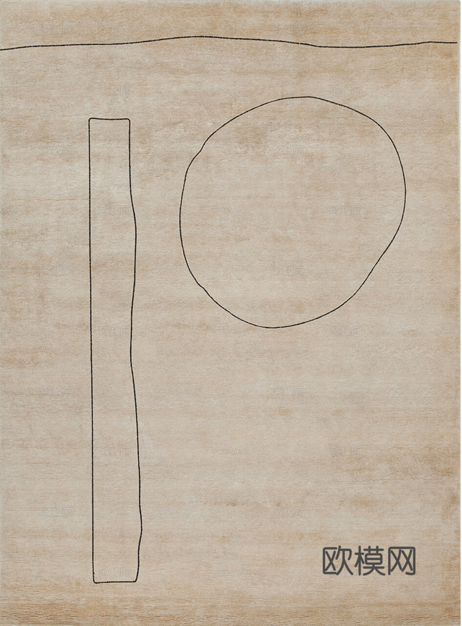 现代几何地毯  简约地毯 地毯 块毯 毛毯