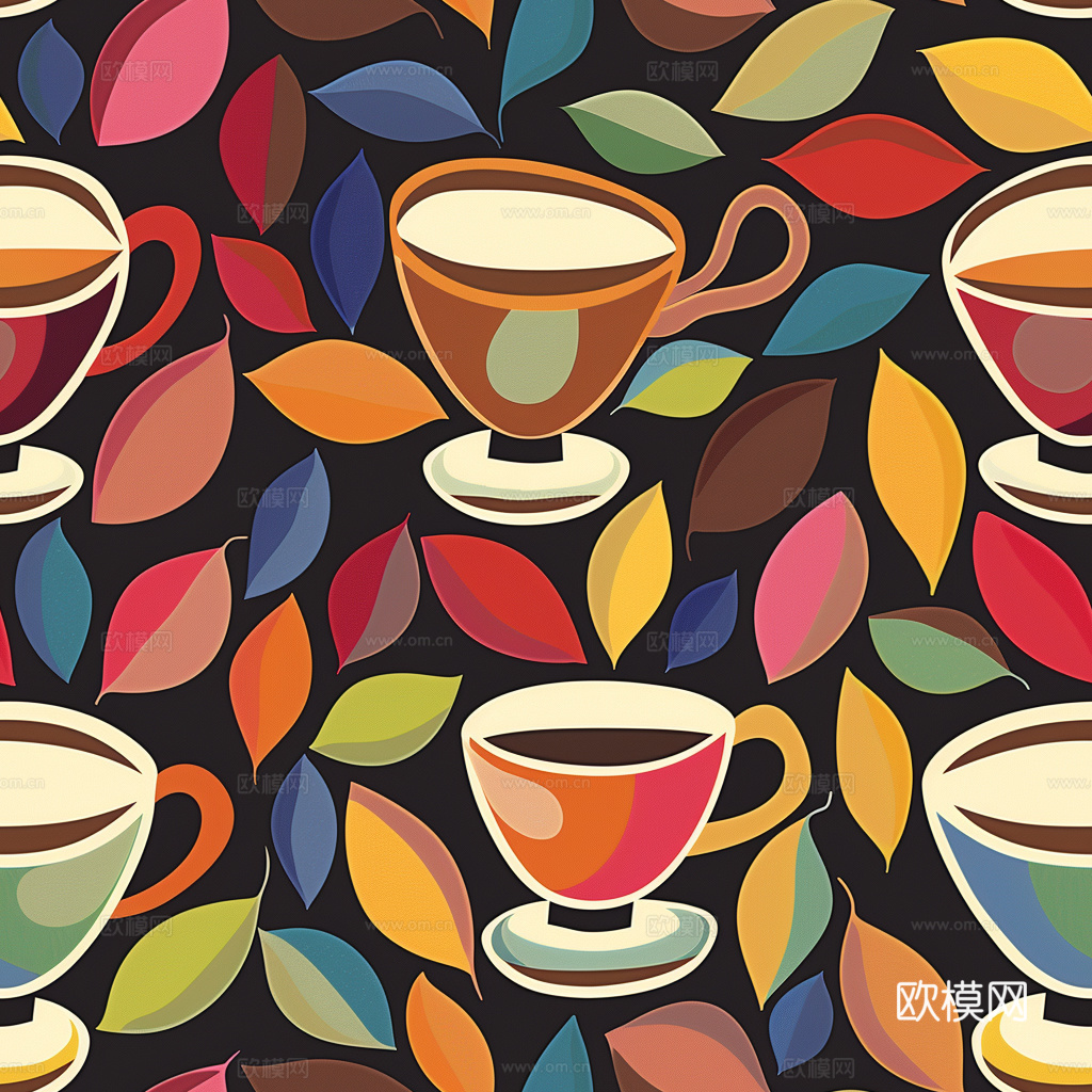 咖啡壁纸 花纹壁纸 卡通壁纸 壁纸下载