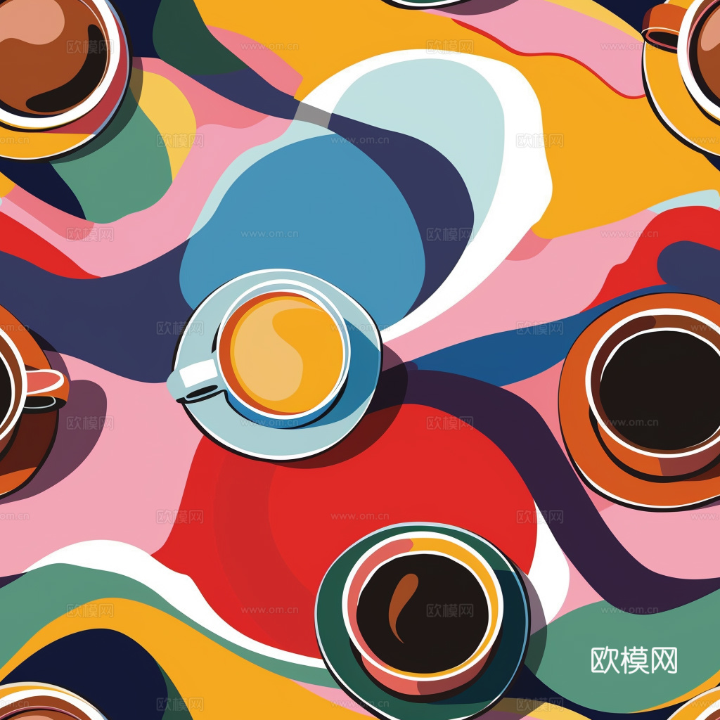 咖啡壁纸 花纹壁纸 卡通壁纸 壁纸下载