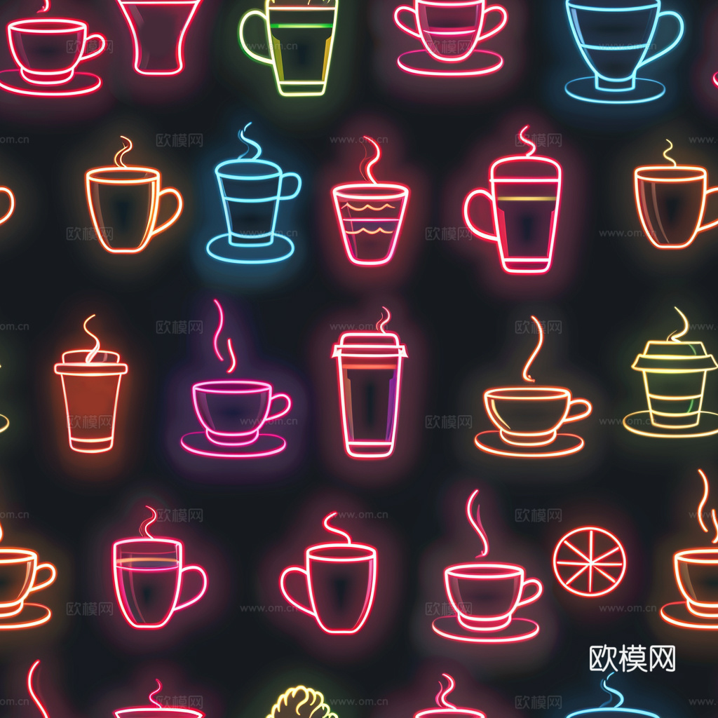 咖啡壁纸 花纹壁纸 卡通壁纸 壁纸