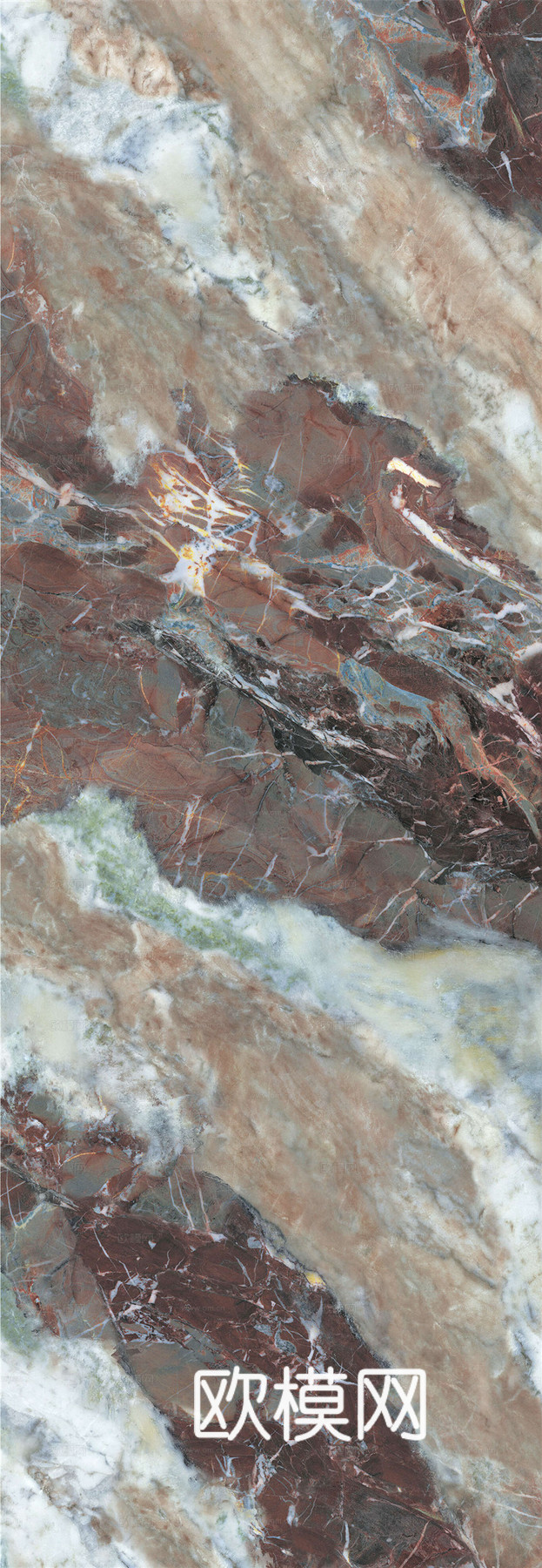 蒙娜丽莎现代轻奢艺术金戈壁玉岩板