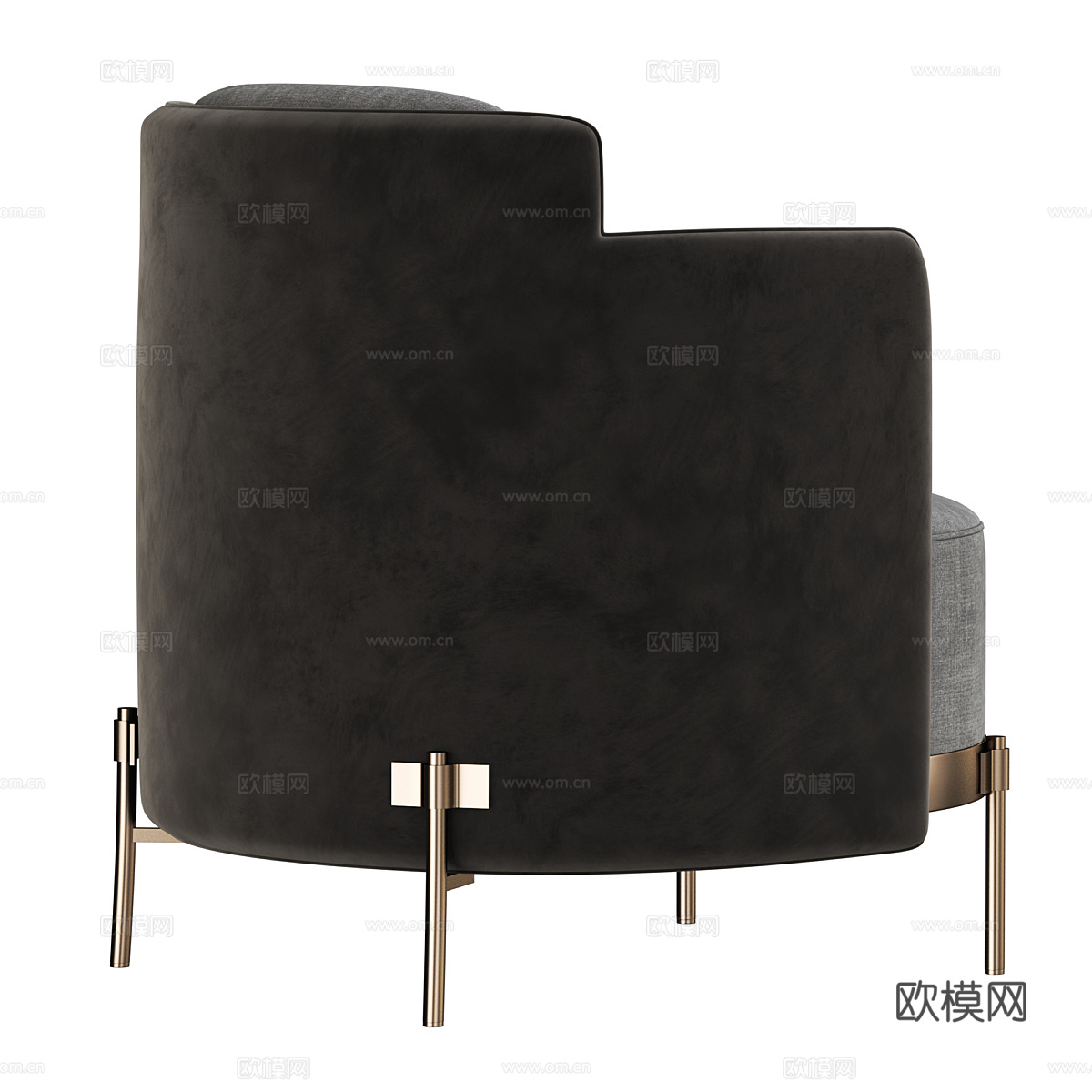 现代意式 Minotti 扶手椅3d模型下载（渲染图5）
