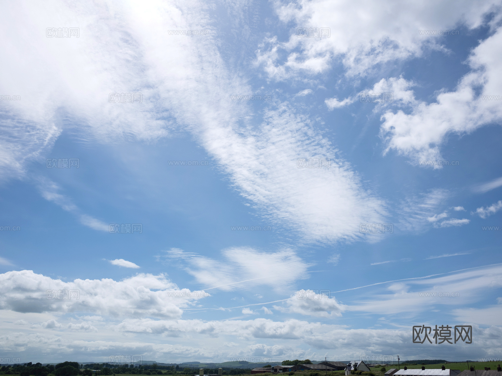外景 天空 云层 云朵 自然风景 庭院外景 窗外 环境贴图下载