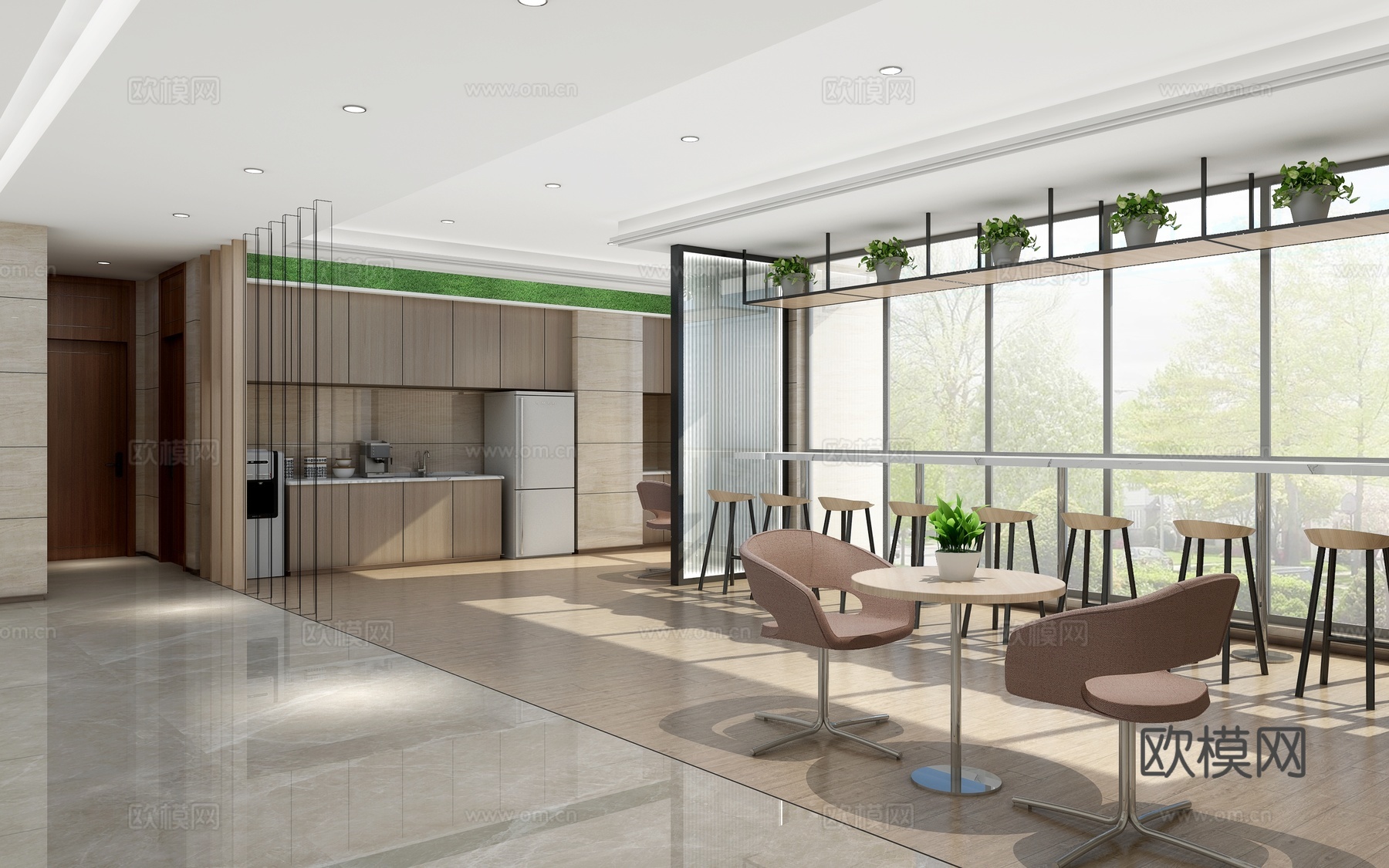 茶水休息室3d模型下载