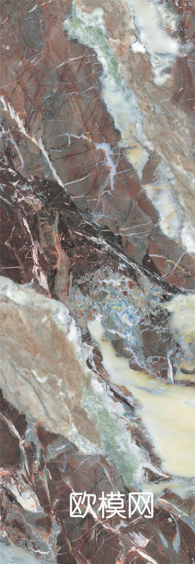 蒙娜丽莎现代轻奢艺术金戈壁玉岩板