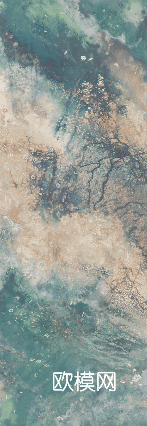 蒙娜丽莎现代轻奢艺术岩板