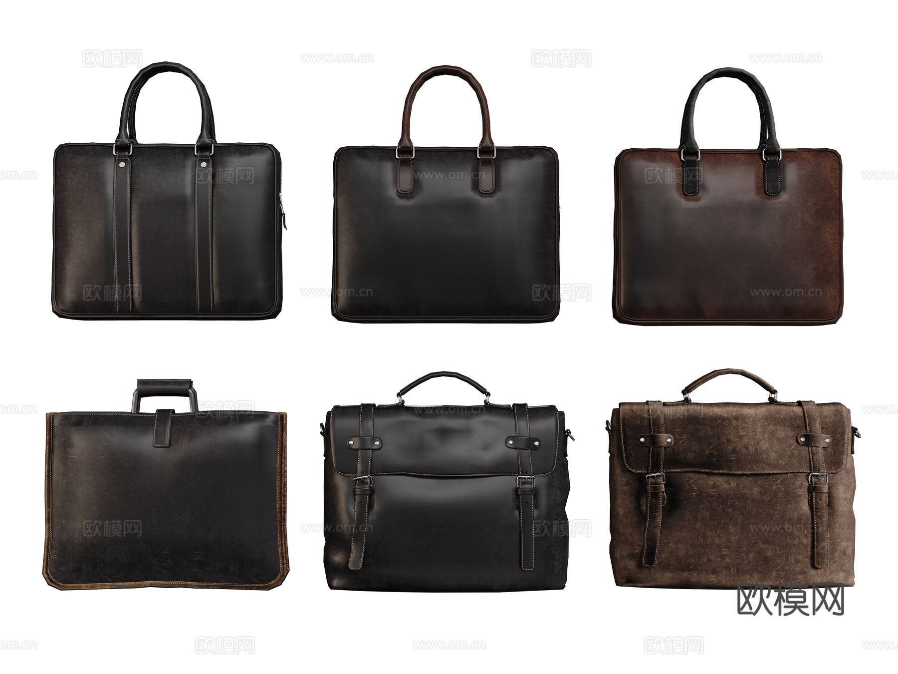 现代公文包 手提包 办公皮包su模型