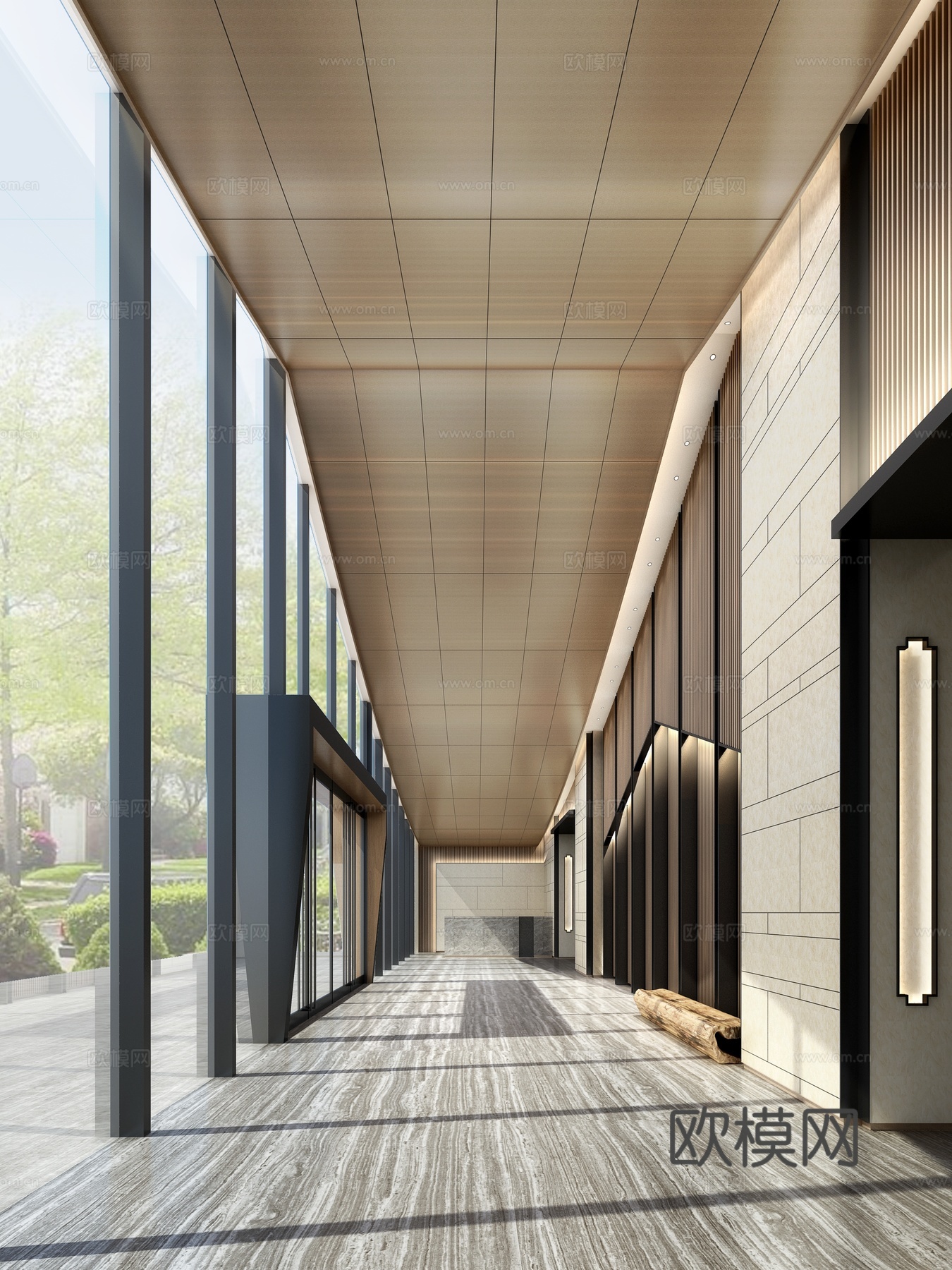 门厅大堂3d模型