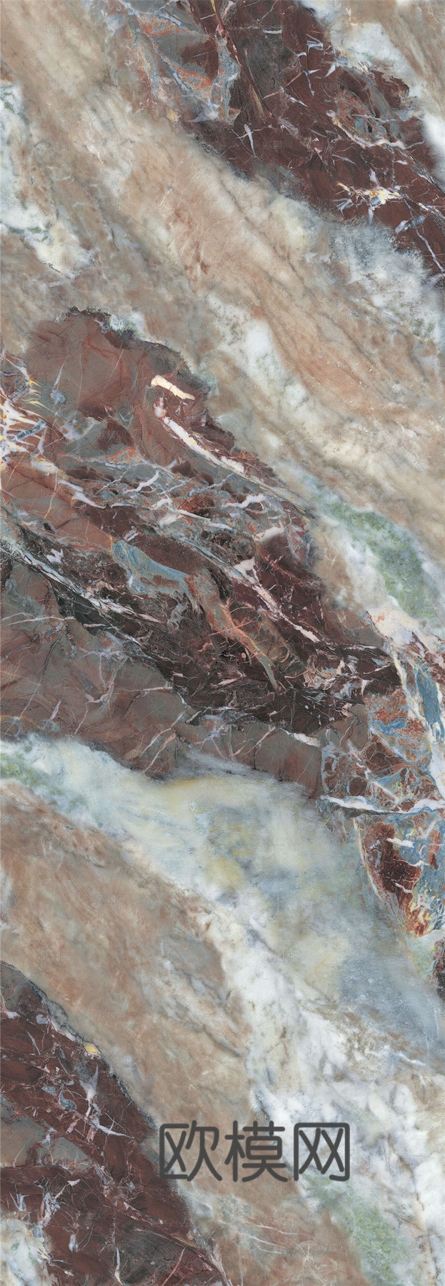 蒙娜丽莎现代轻奢艺术金戈壁玉岩板