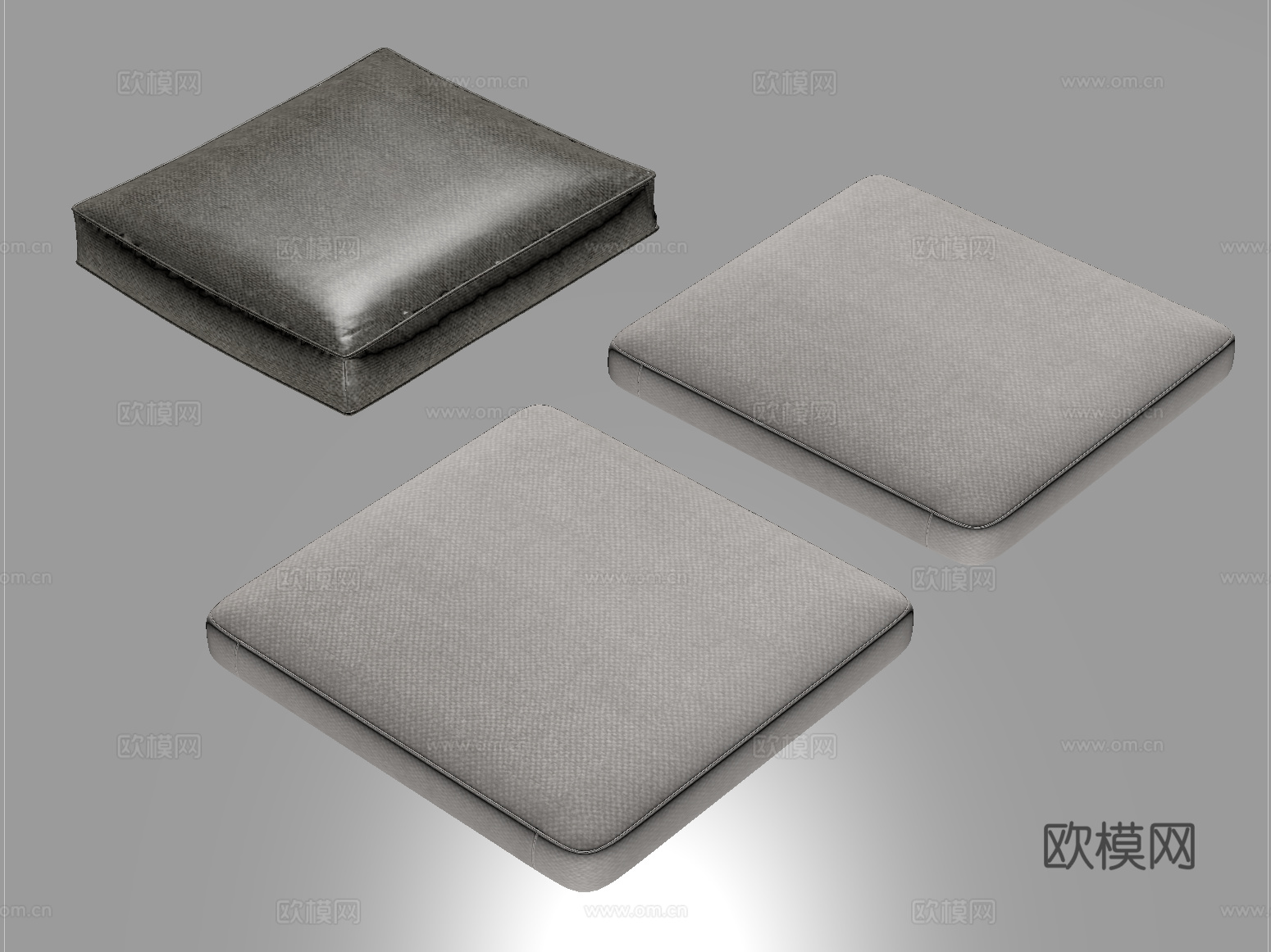 现代坐垫 沙发坐垫 飘窗坐垫 布艺su模型