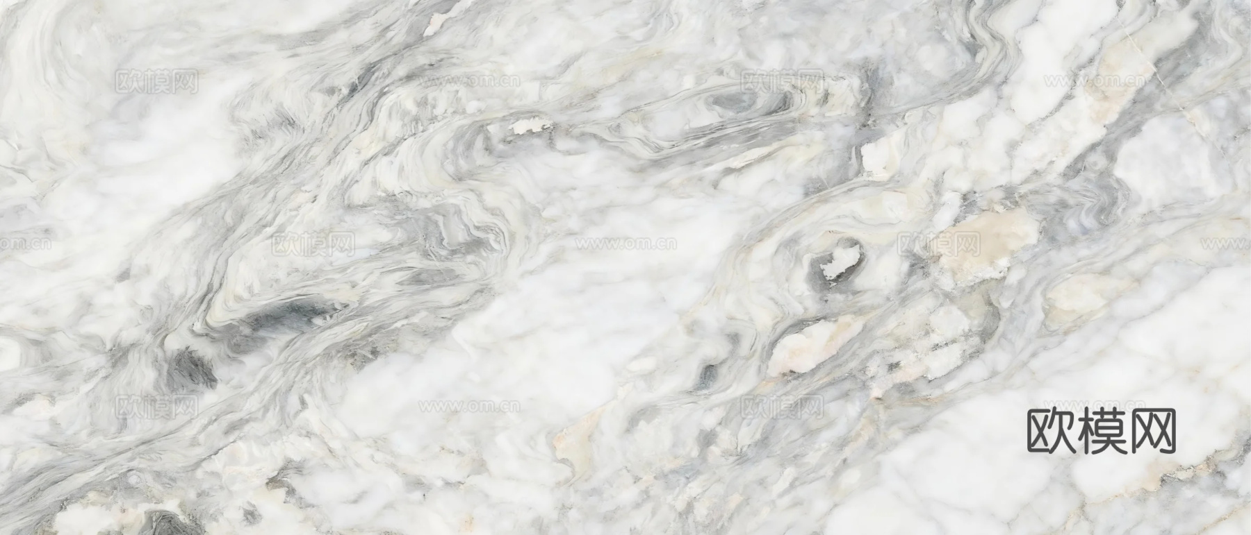 浅灰色大理石 泼墨山水大理石