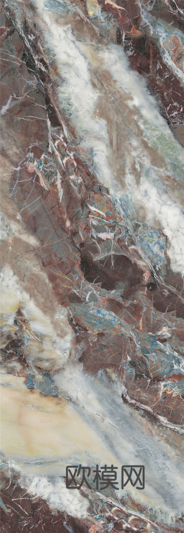 蒙娜丽莎现代轻奢艺术金戈壁玉岩板