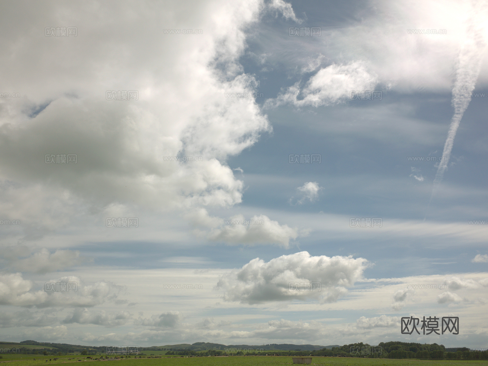 外景 天空 云层 云朵 自然风景 庭院外景 窗外 环境贴图下载