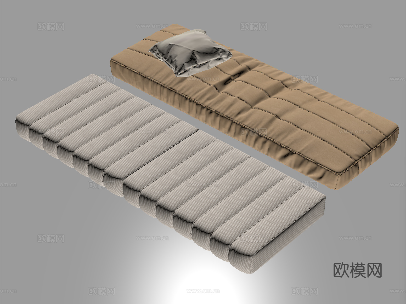 现代坐垫 沙发坐垫 飘窗坐垫 布艺su模型