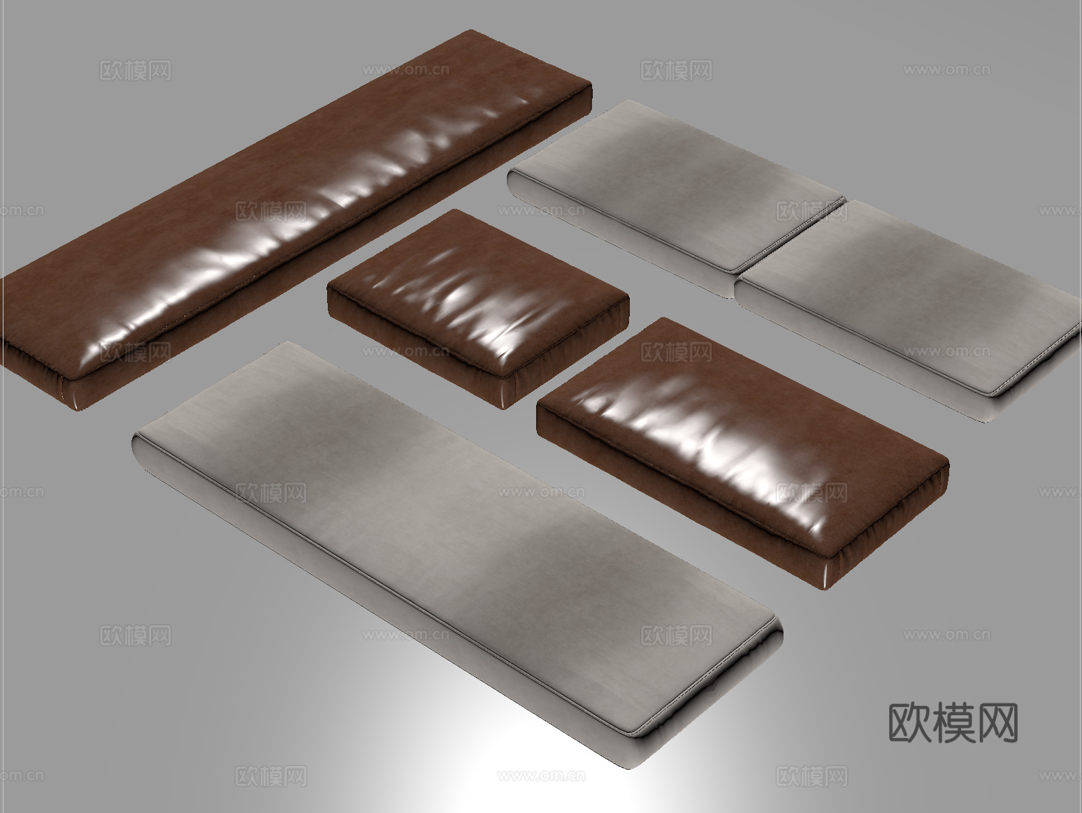 现代坐垫 沙发坐垫 飘窗坐垫su模型