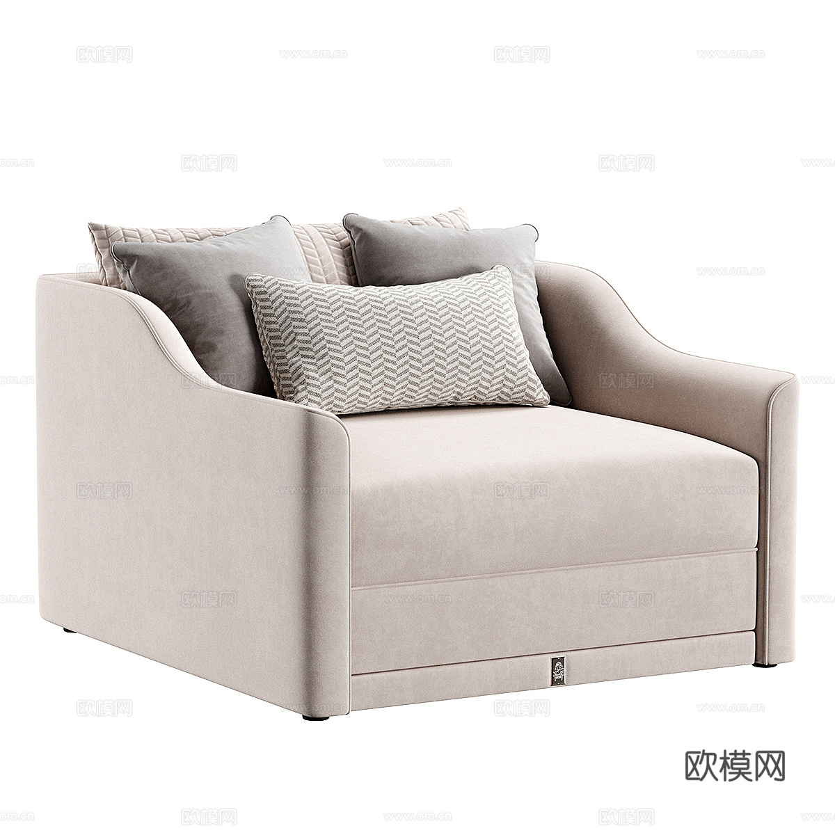 单人沙发免费3d模型