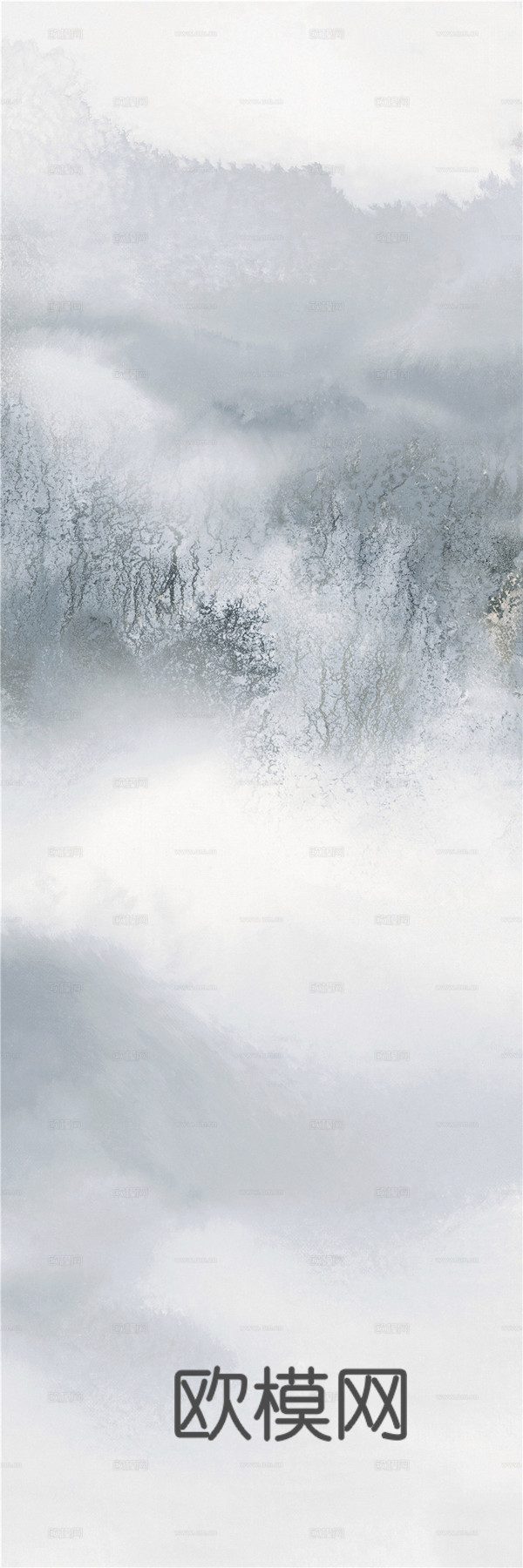 蒙娜丽莎中式艺术画墙面岩板