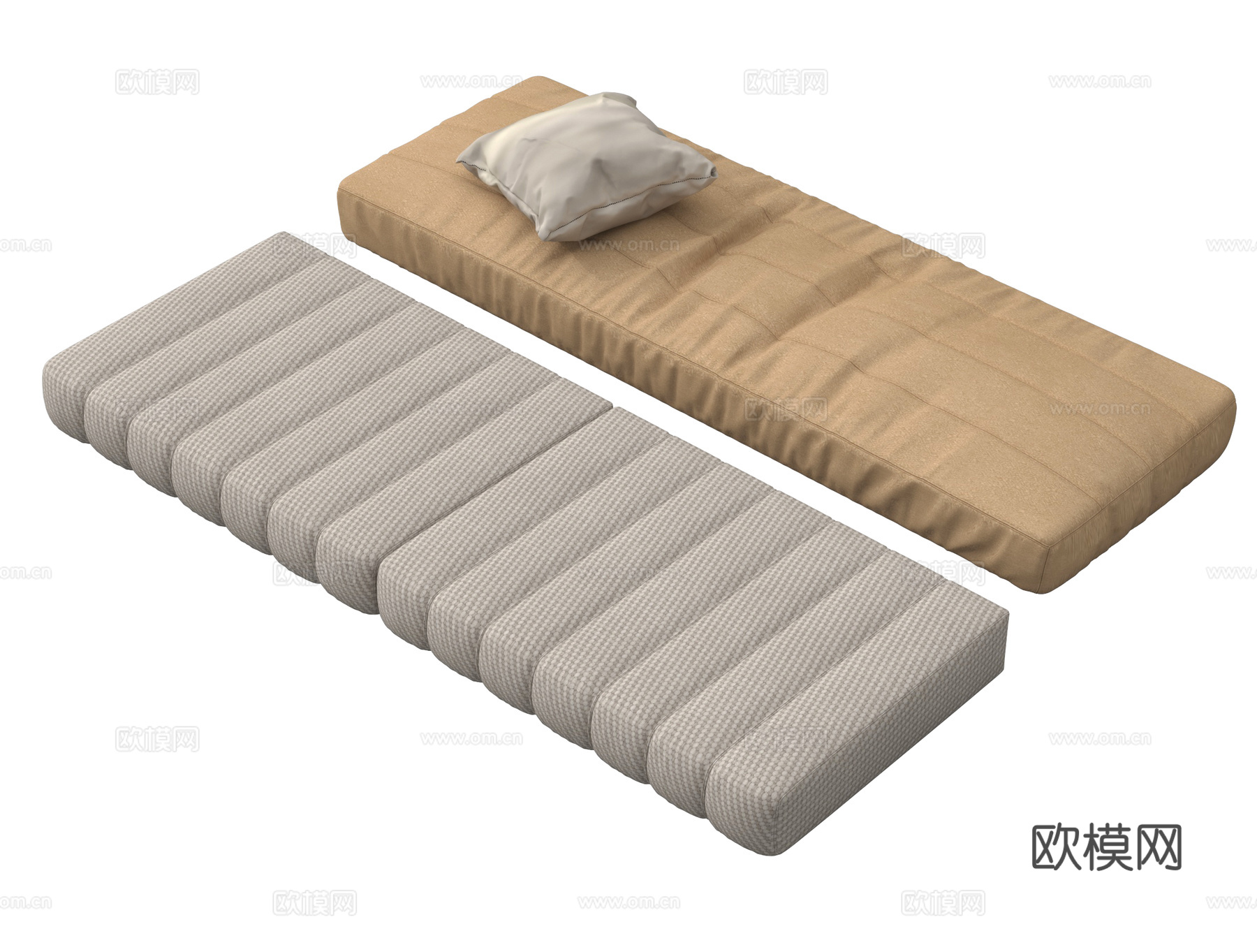 现代坐垫 沙发坐垫 飘窗坐垫 布艺su模型