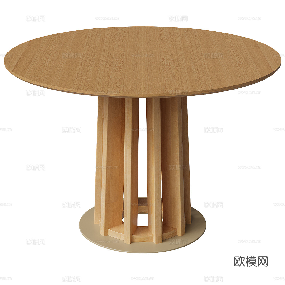 北欧简约餐桌 餐桌 简约餐桌  圆形餐桌 桌子3d模型下载